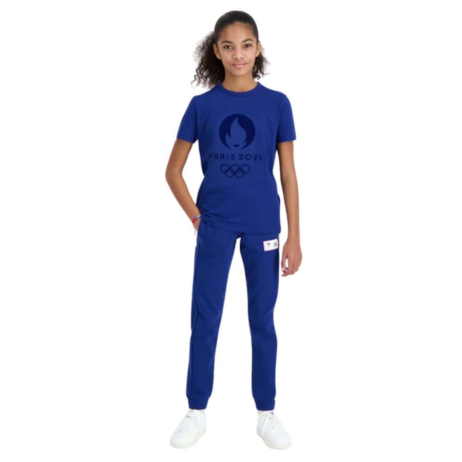 T-shirt Enfant bleu Officiel JO 2024