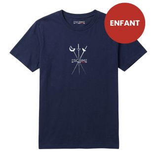 T-shirt ENFANTESCRIME SIGNATUREBLEU MARINE