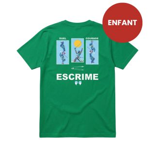 T-shirt ENFANT VERT Duel et Courage