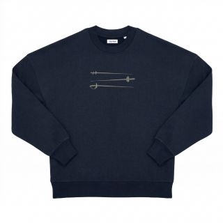 Sweat Sans Capuche Lifestyle 3 Lames NOIR