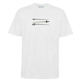 T-shirt Oversize Lifestyle 3 Lames BLANC