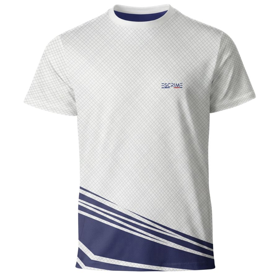 T-shirt Technique Escrime Blanc Graphique – Fédération Française d’Escrime