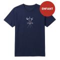 T-shirt Enfant Bleu Supporter Escrime