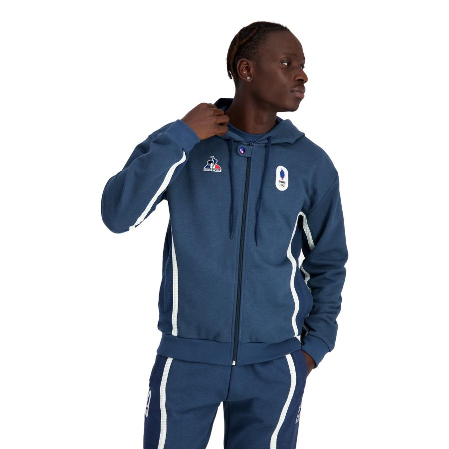 Sweat Zippe à Capuche Officiel JO 2024
