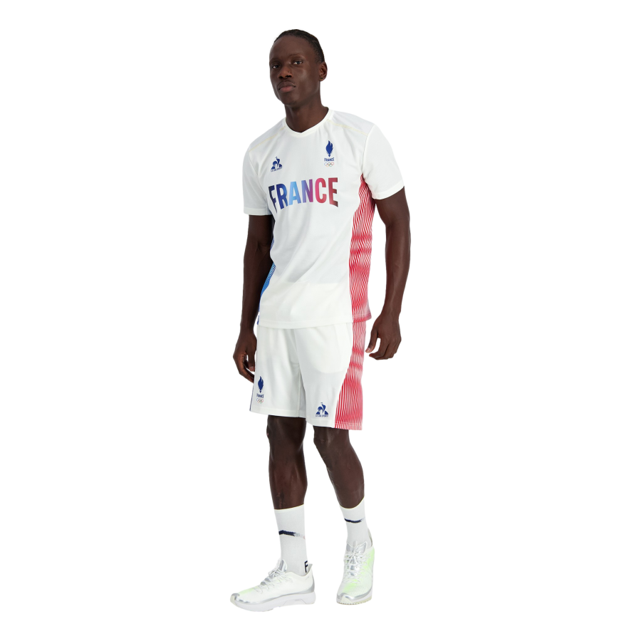 Short d'Entraînement Blanc Officiel JO 2024